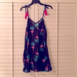 Super cute flamingo bathing suit cover-up! NWT!!